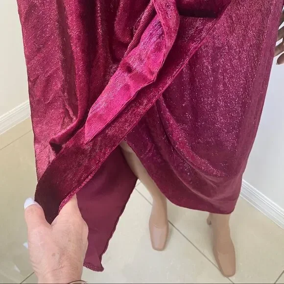 NEW Ted Baker Abinaa one shoulder midi dress XXL - Picture 7 of 16